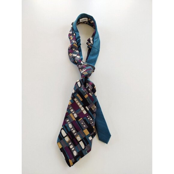 Ogsplosh Women's Turquoise Double Tie Handcrafted NEW - Picture 4 of 6